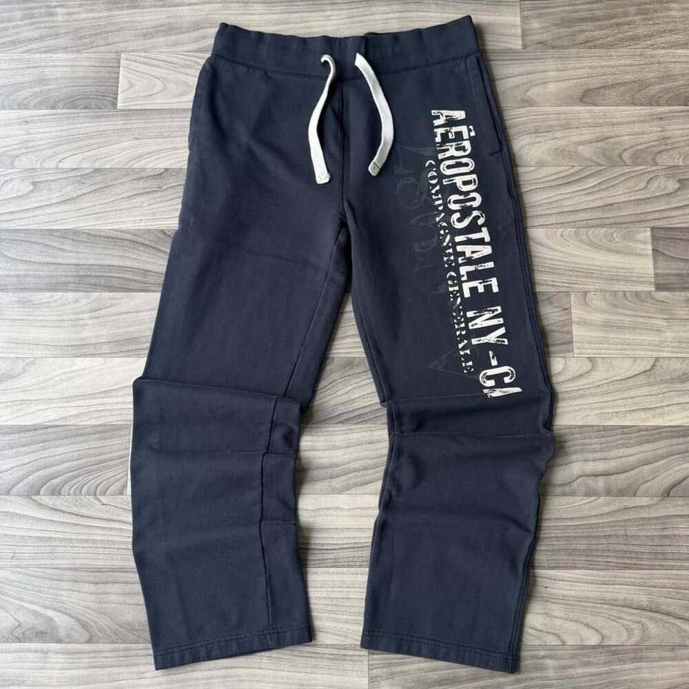 Aeropostale Sweatpants Size S Navy NY-CA Graphic Y2K Lounge